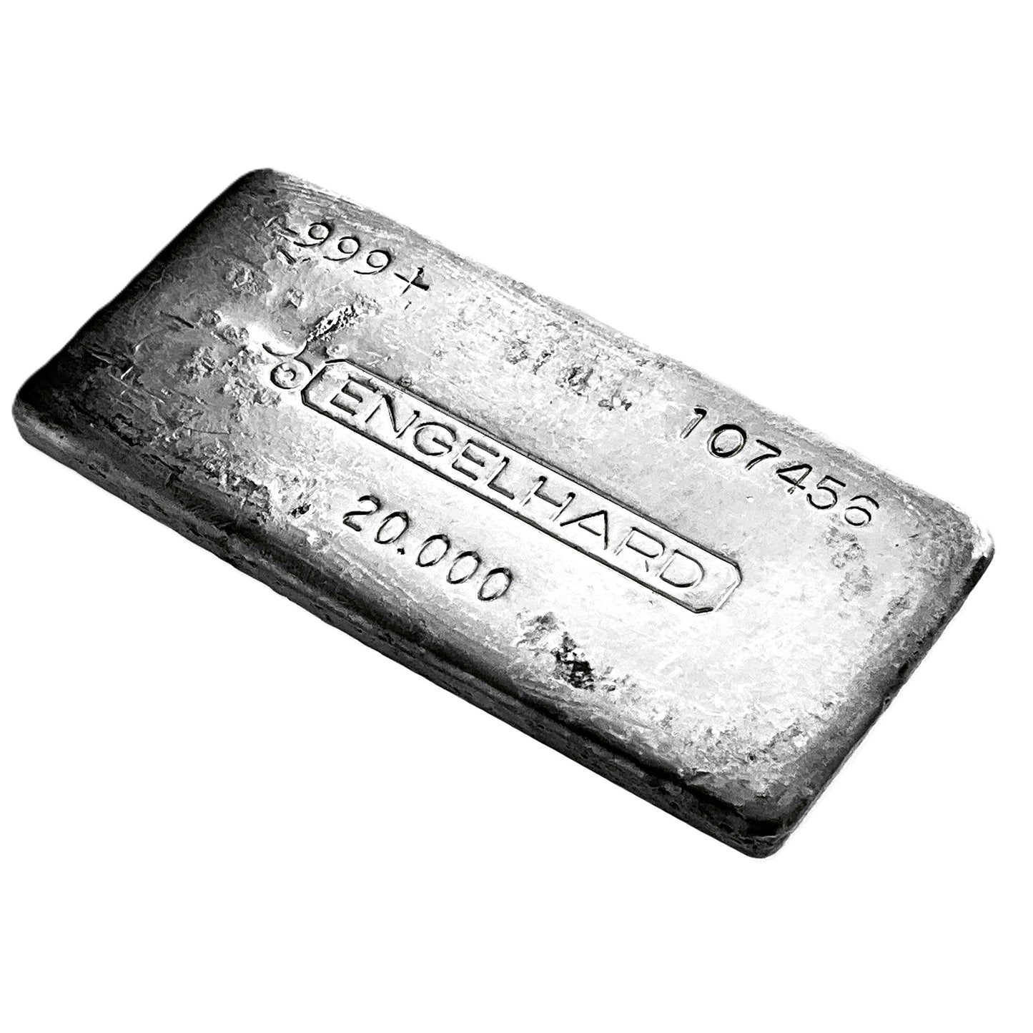 20 ozt Vintage Engelhard 999 Silver Bar