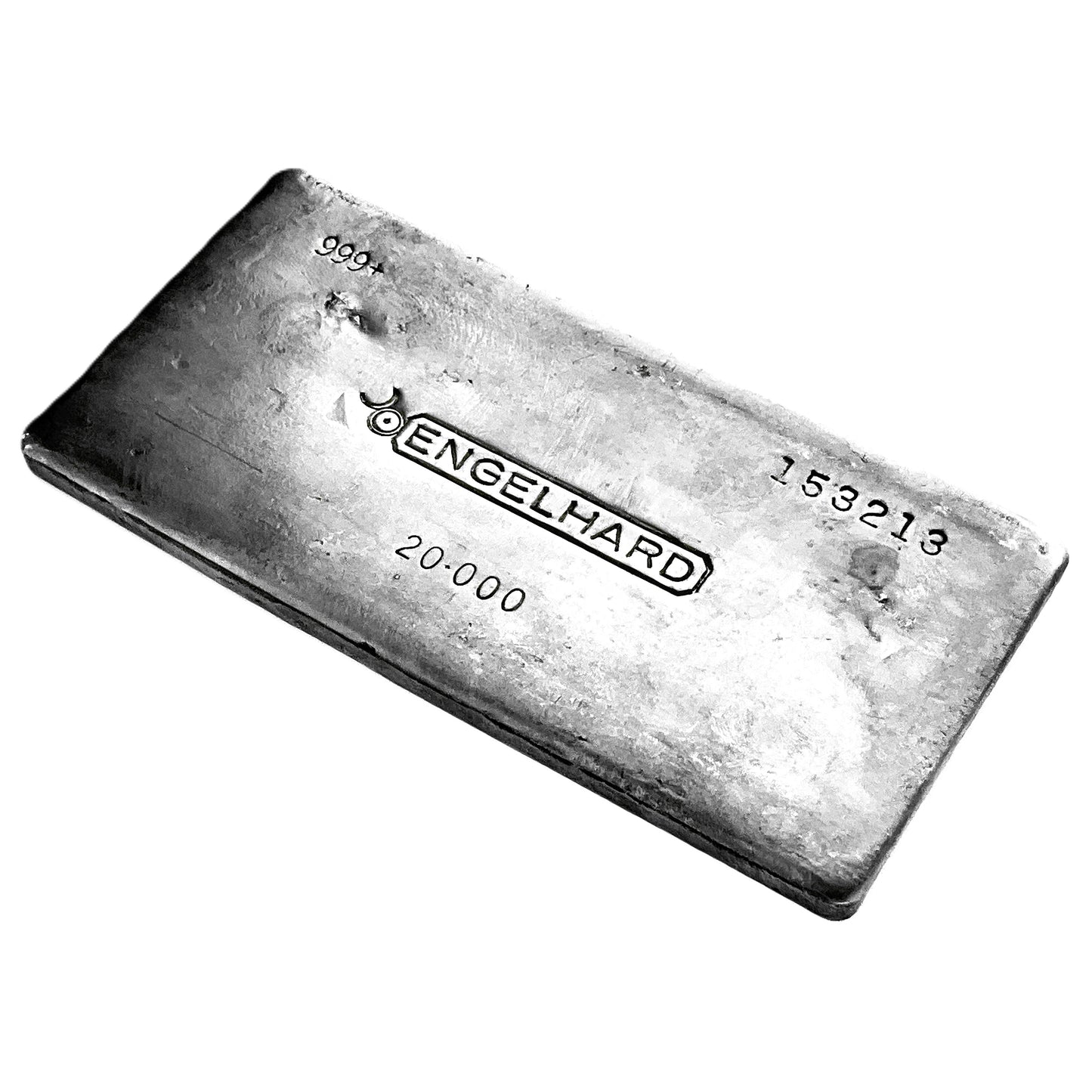 20 ozt Rare Vintage Engelhard 999 Silver Bar