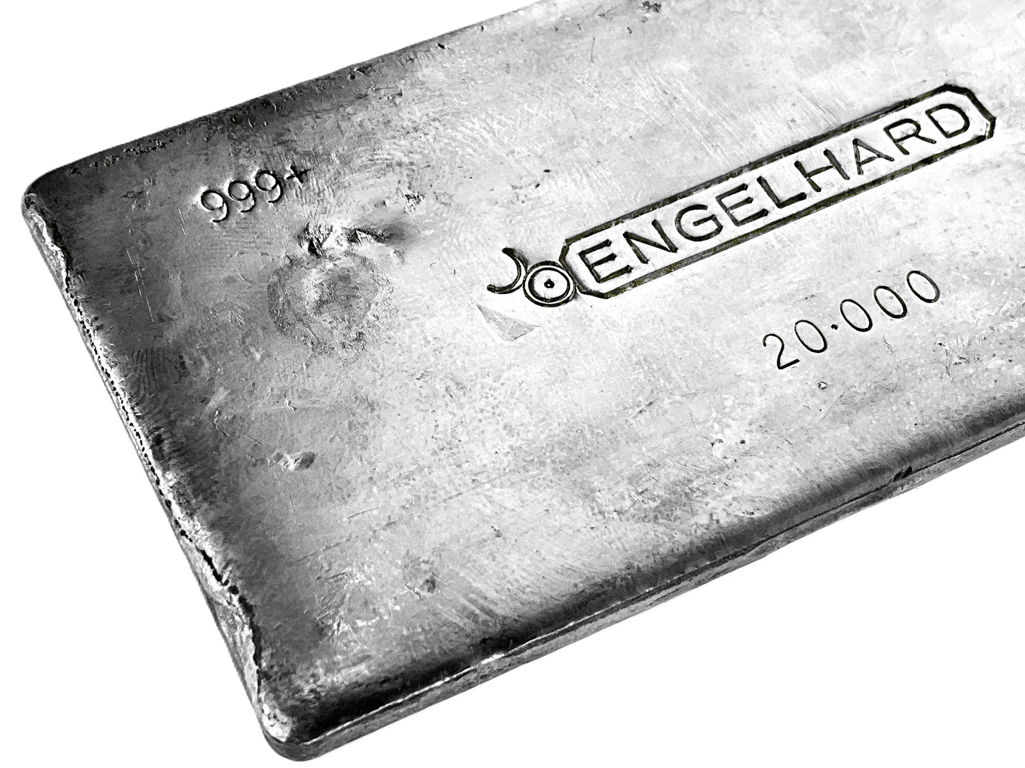 20 ozt Rare Vintage Engelhard 999 Silver Bar