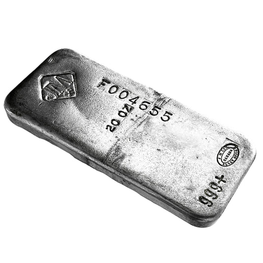 20 ozt Vintage Johnson Matthey 999 Bar