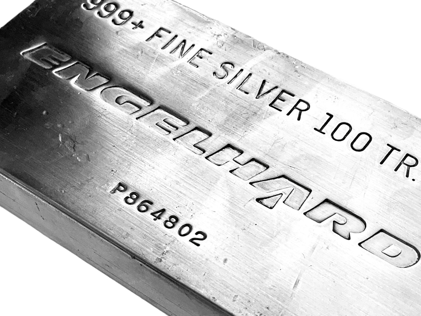 100 ozt Vintage Engelhard 999 Silver Bar