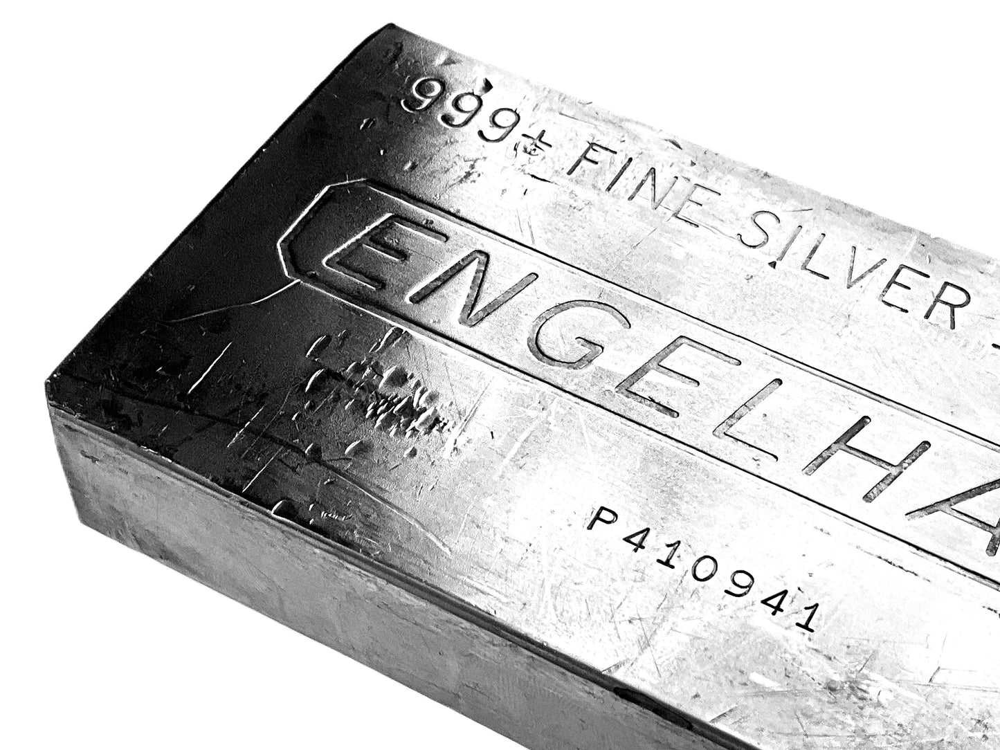100 ozt Vintage Engelhard 999 Silver Bar