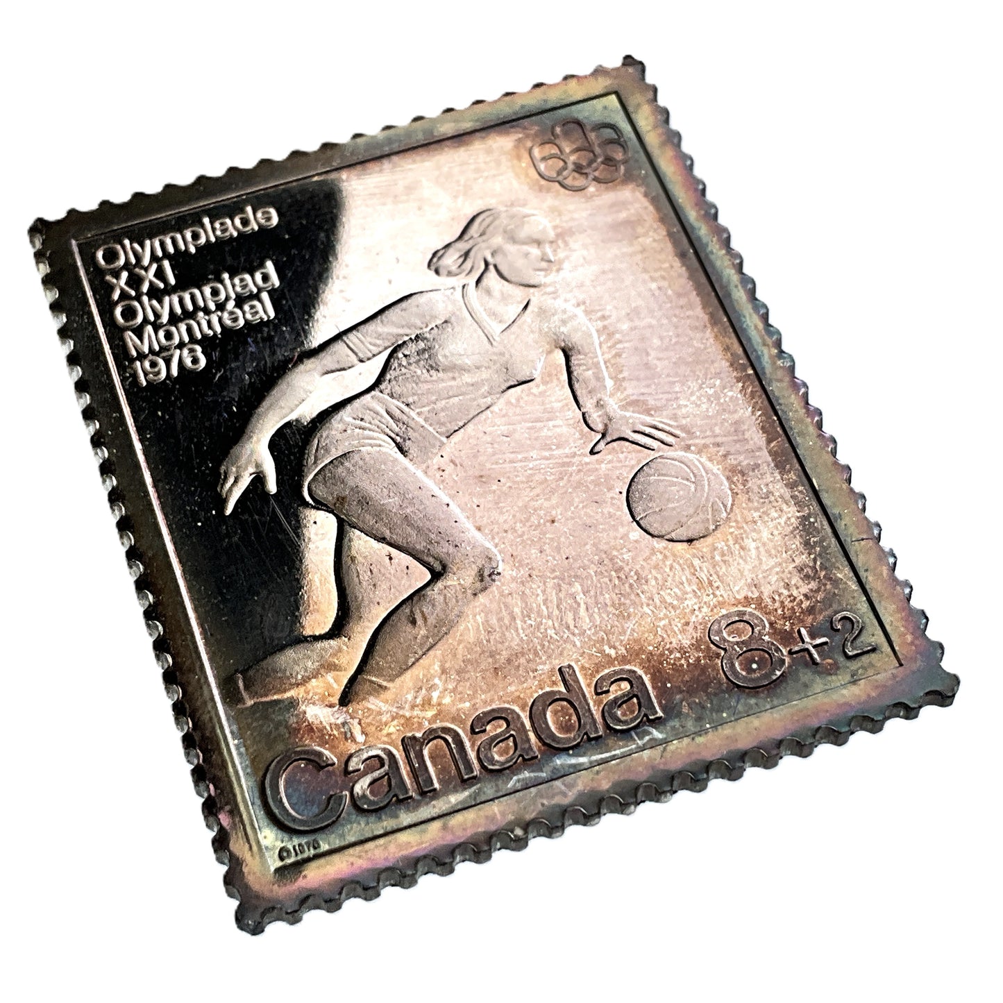 .500 ozt 1976 Olympic Basketball 999 Stamp