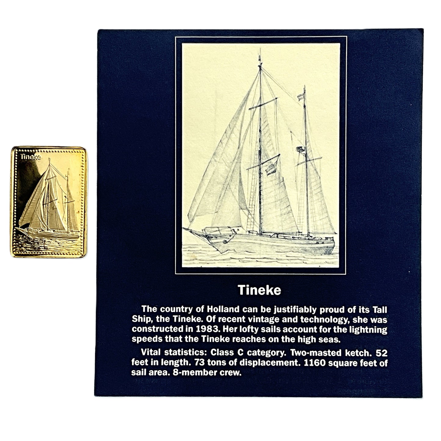 .500 ozt Tineke Tall Ship 999 Silver