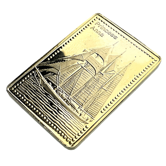 .500 ozt Princess Anna Tall Ship 999 Silver