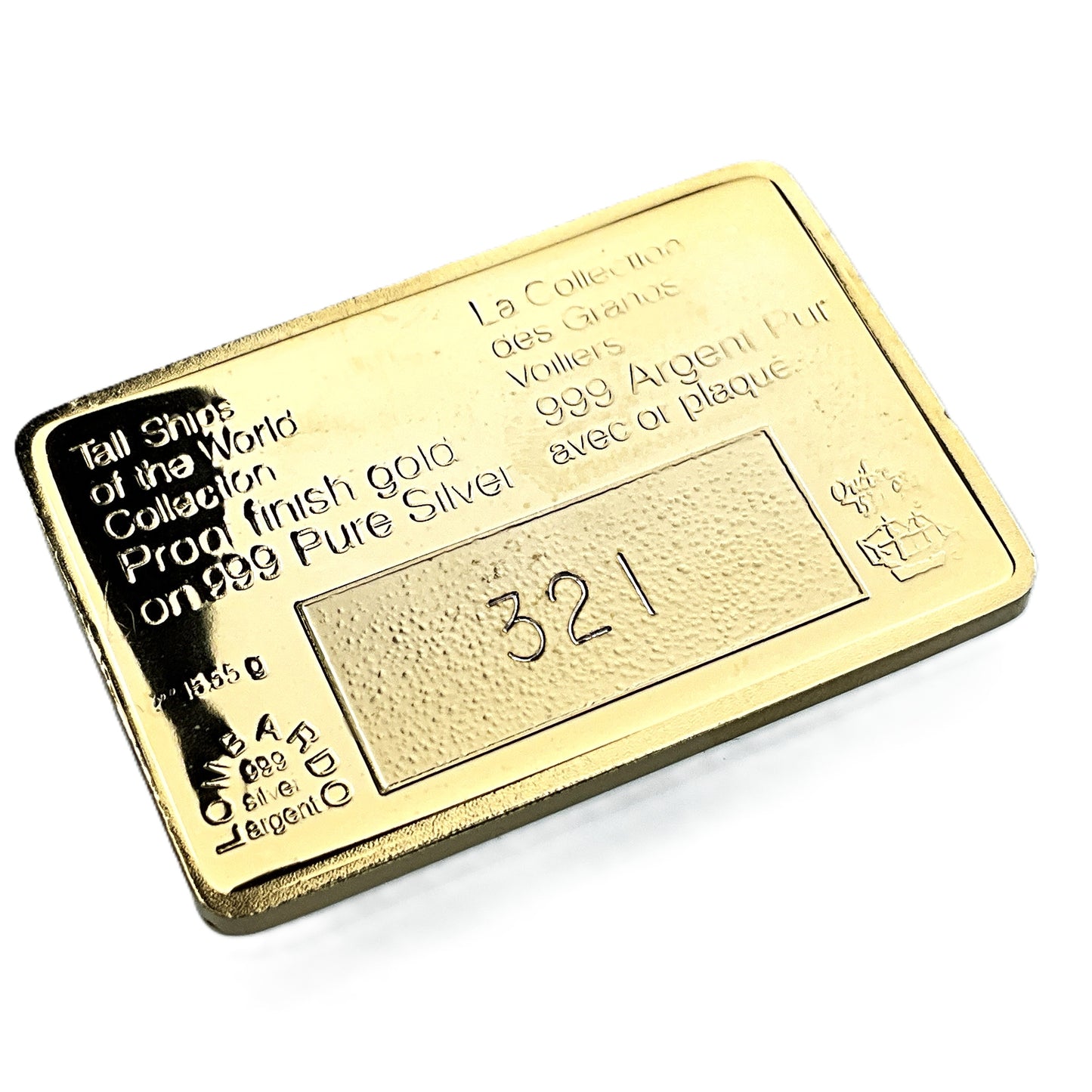 .500 ozt Aquila Marina Tall Ship 999 Silver