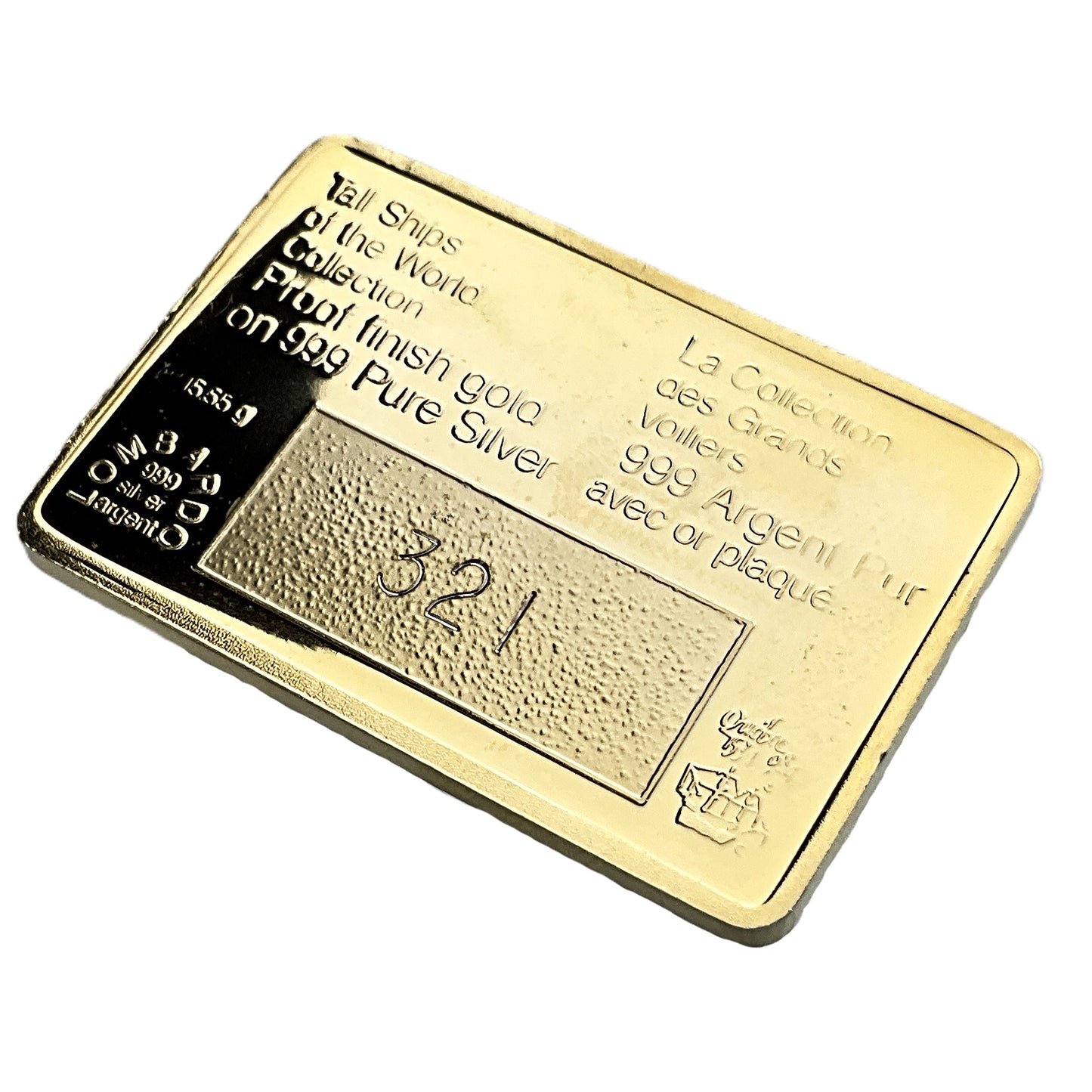 .500 ozt Aquila Marina Tall Ship 999 Silver