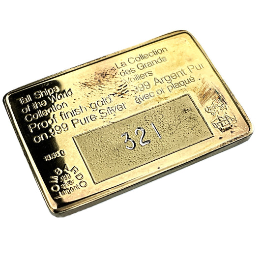 .500 ozt Sagres II Tall Ship 999 Silver