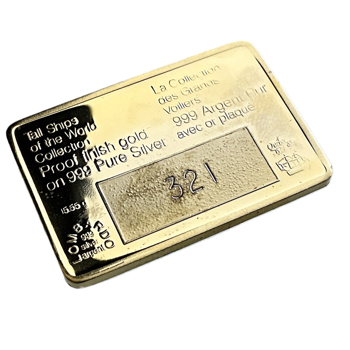 .500 ozt Meccarillos Tall Ship 999 Silver