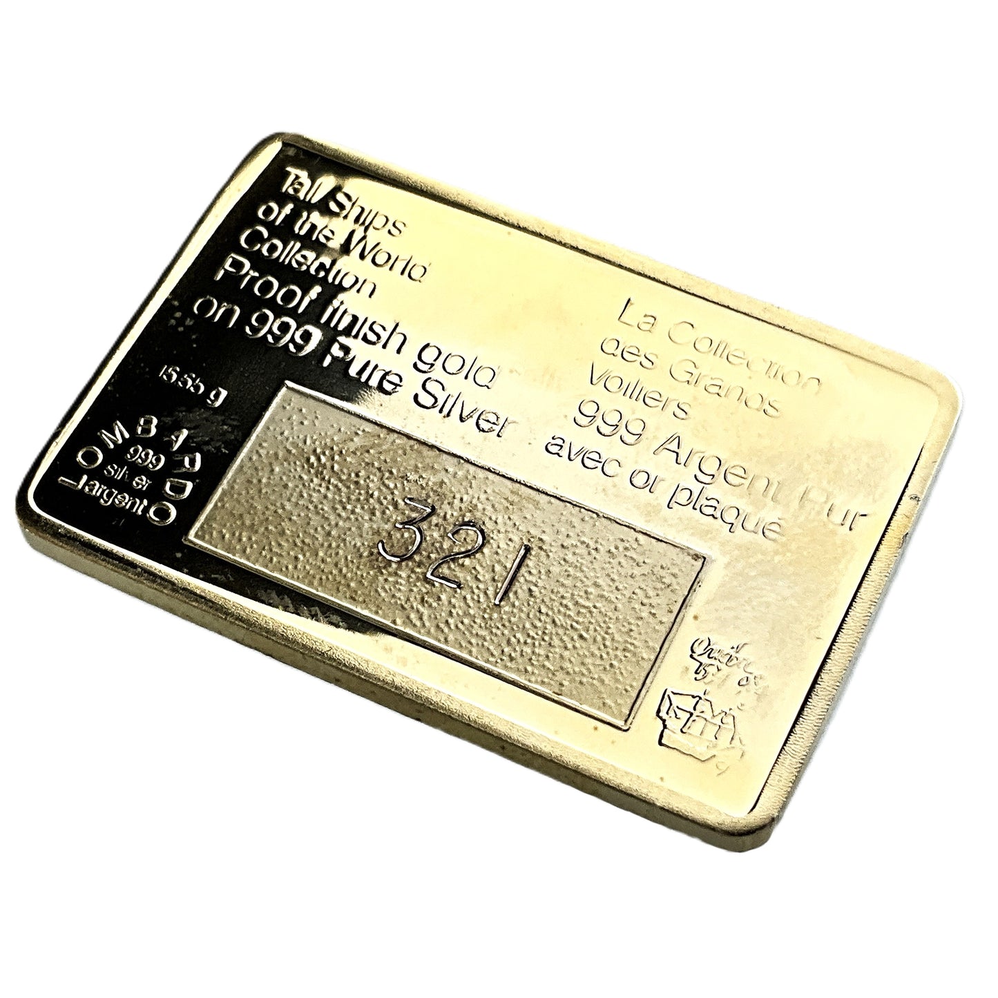 .500 ozt Meccarillos Tall Ship 999 Silver