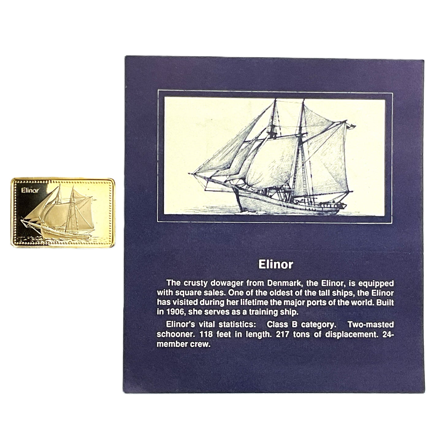 .500 ozt Elinor Tall Ship 999 Silver
