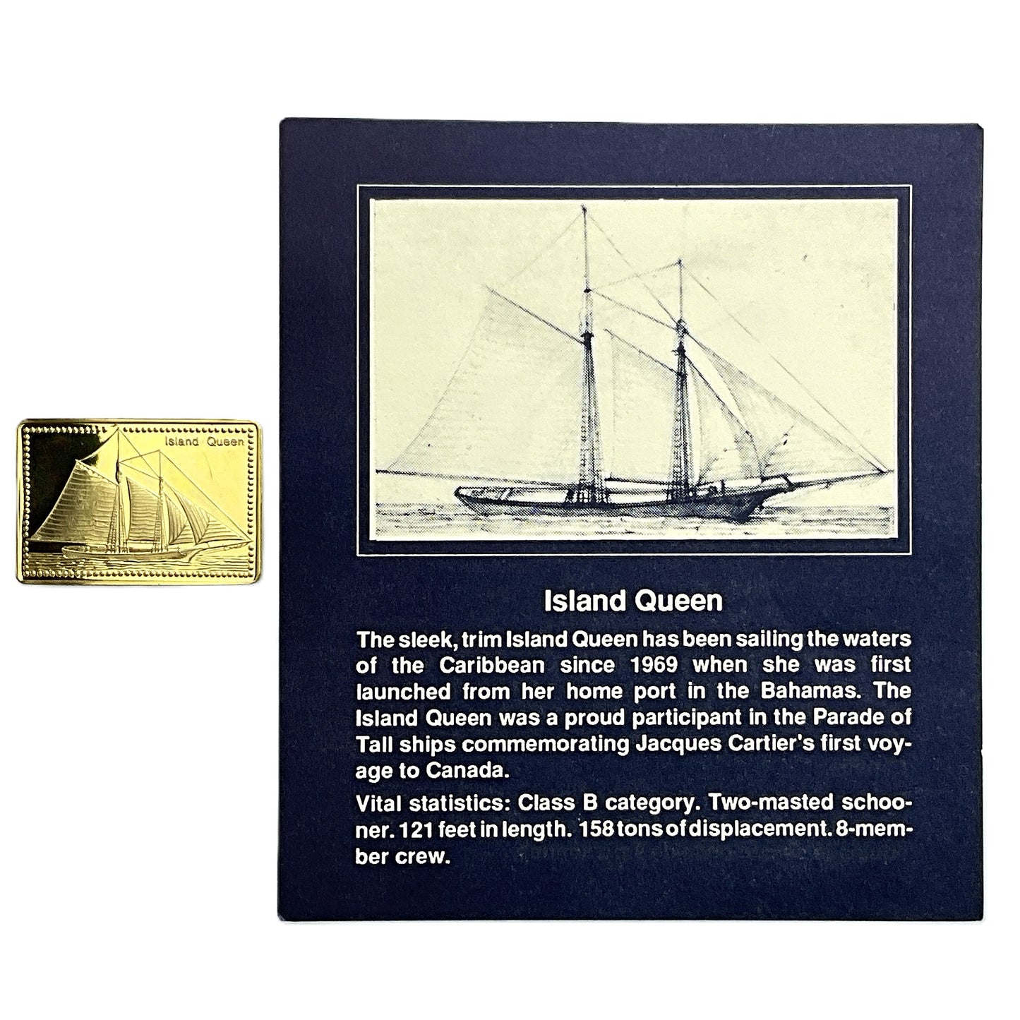 .500 ozt Island Queen Tall Ship 999 Silver