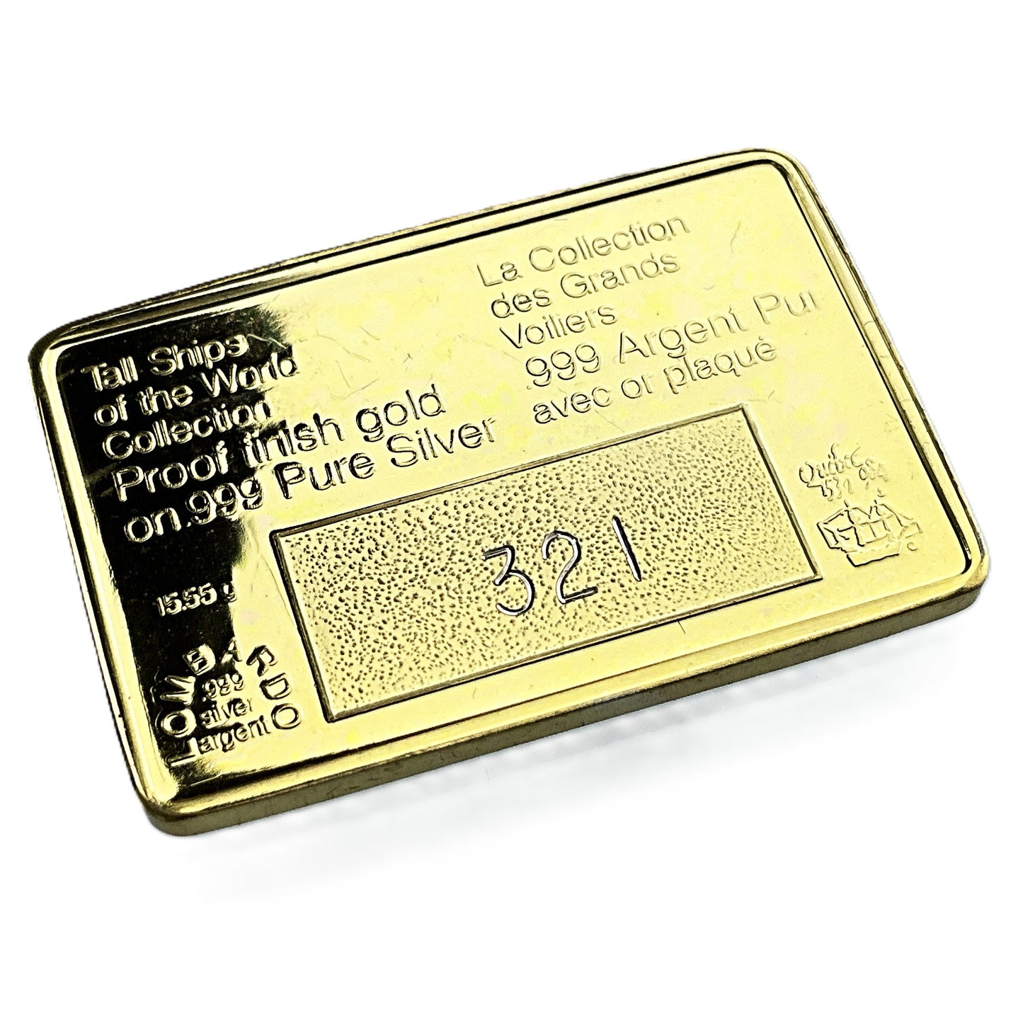 .500 ozt Island Queen Tall Ship 999 Silver