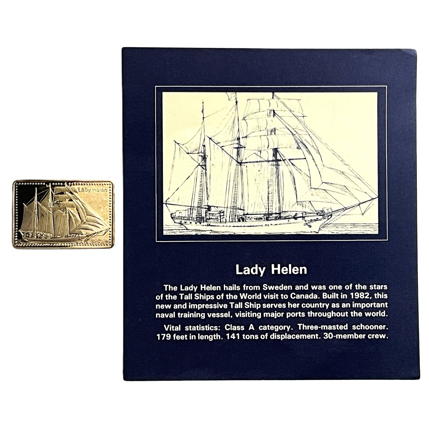 .500 ozt Lady Helen Tall Ship 999 Silver