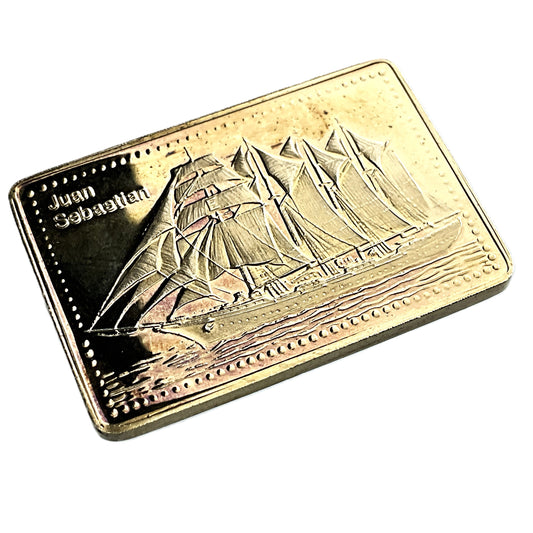 .500 ozt Juan Sebastian Tall Ship 999 Silver