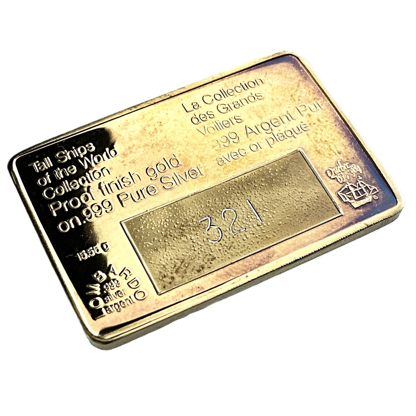 .500 ozt Juan Sebastian Tall Ship 999 Silver