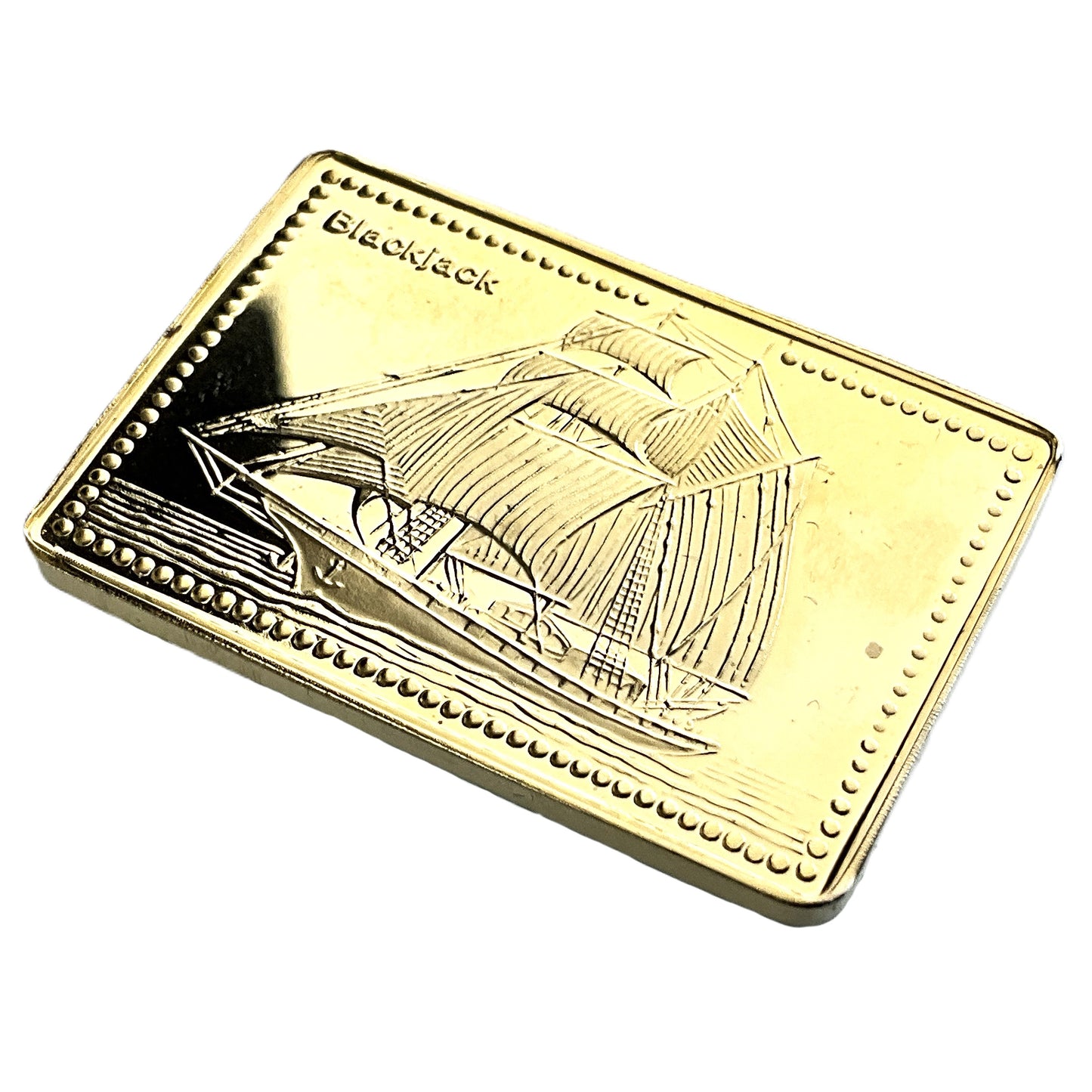 .500 ozt Black Jack Tall Ship 999 Silver