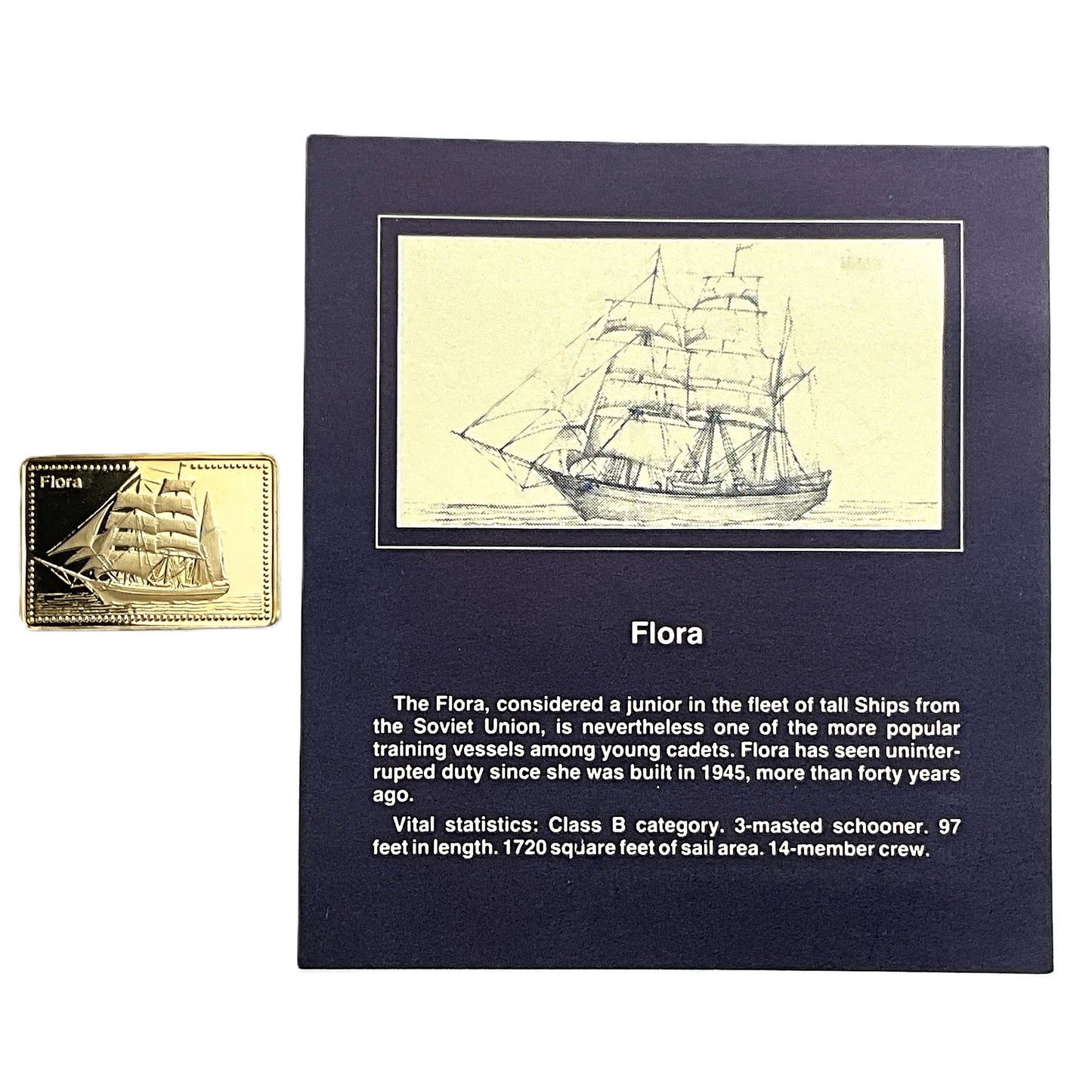 .500 ozt Flora Tall Ship 999 Silver