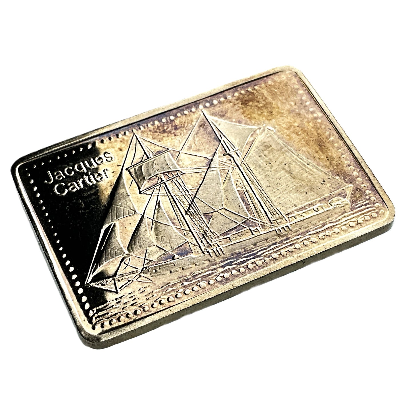 .500 ozt Jacques Cartier Tall Ship 999 Silver