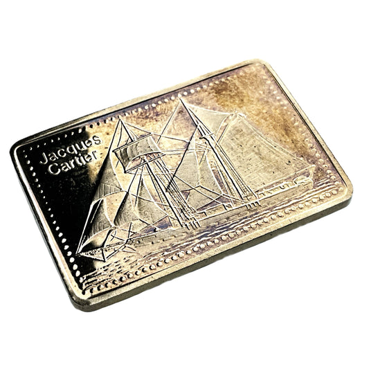 .500 ozt Jacques Cartier Tall Ship 999 Silver