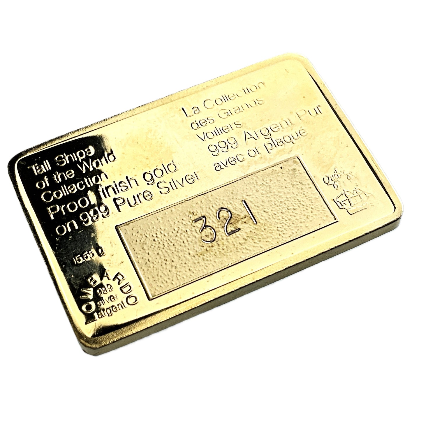 .500 ozt Bluenose II Tall Ship 999 Silver