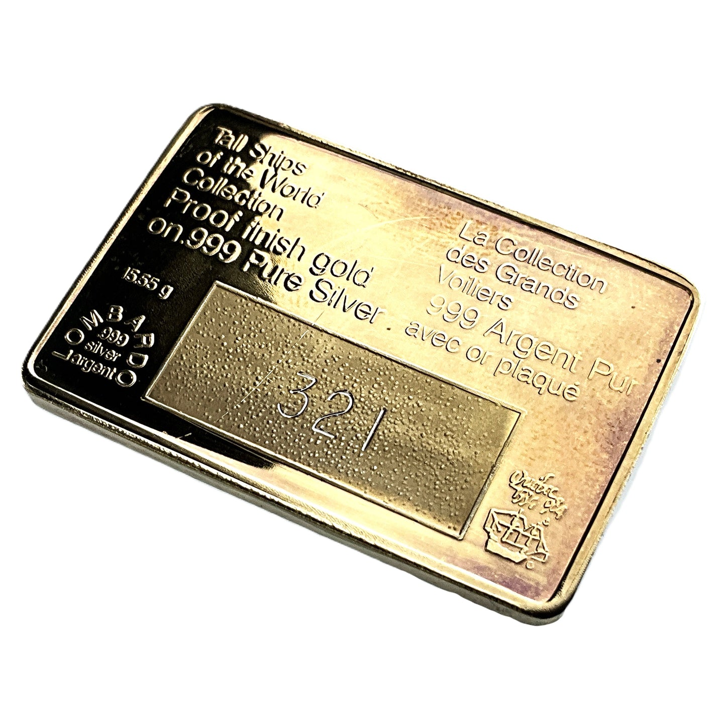 .500 ozt Tina V Tall Ship 999 Silver