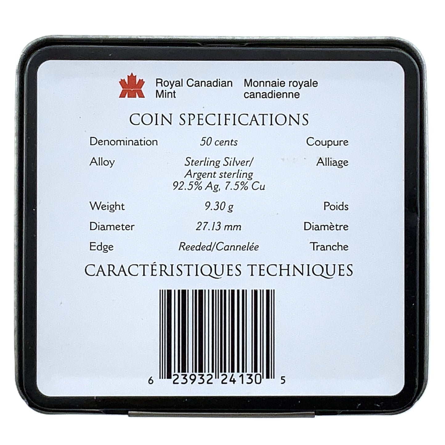 .277 ozt North America Curling Silver 50¢