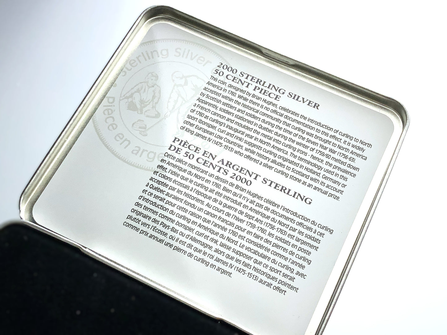 .277 ozt North America Curling Silver 50¢