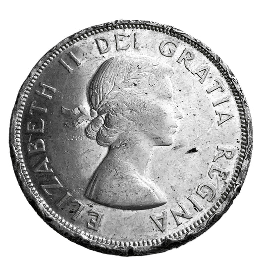 .600 ozt 1962 Canada Voyageur Silver $1