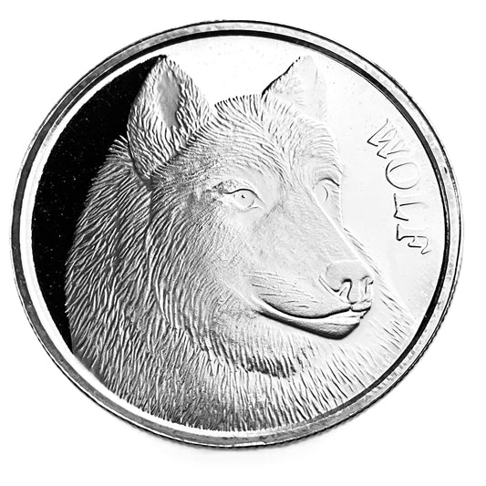 1 ozt SilverTowne Wolf 999 Silver Round