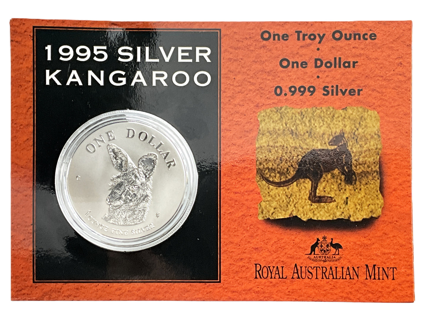 1 ozt Australia Grey Kangaroo 999 Silver $1