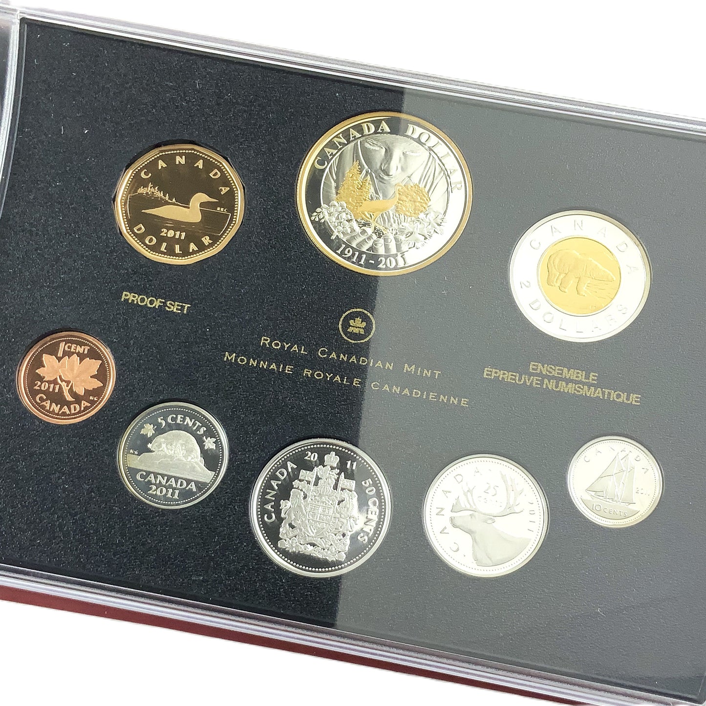 1.69 ozt 2011 100th Parks Loon RCM Proof Silver Set
