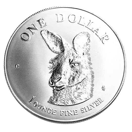 1 ozt Australia Grey Kangaroo 999 Silver $1