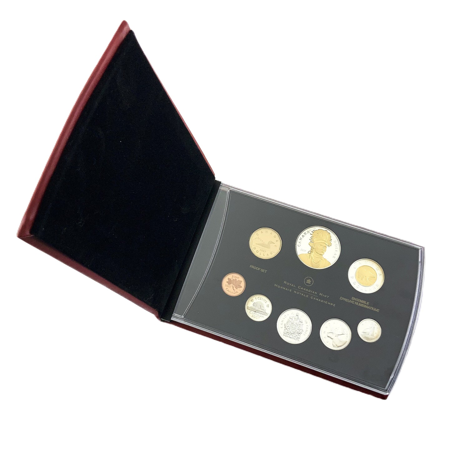 1.69 ozt 2007 Thayendanegea Loon RCM Proof Silver Set