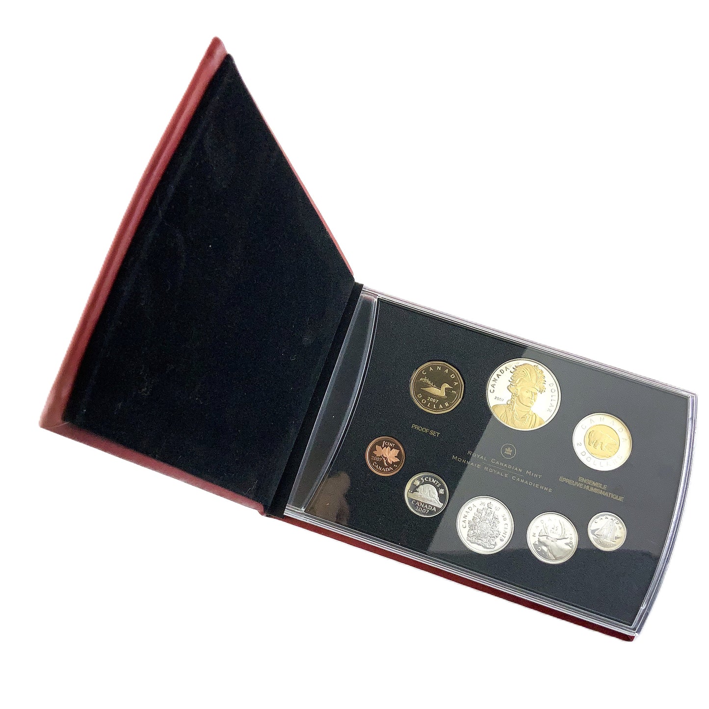 1.69 ozt 2007 Thayendanegea Loon RCM Proof Silver Set