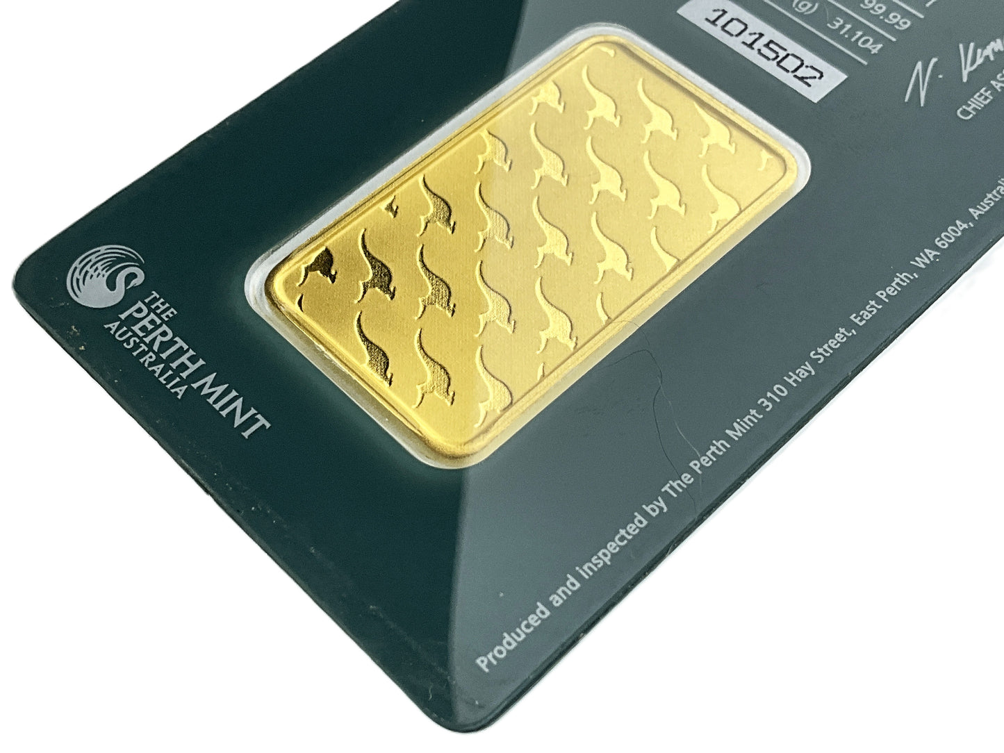 1 ozt Australia Perth Mint Gold 9999 Bar