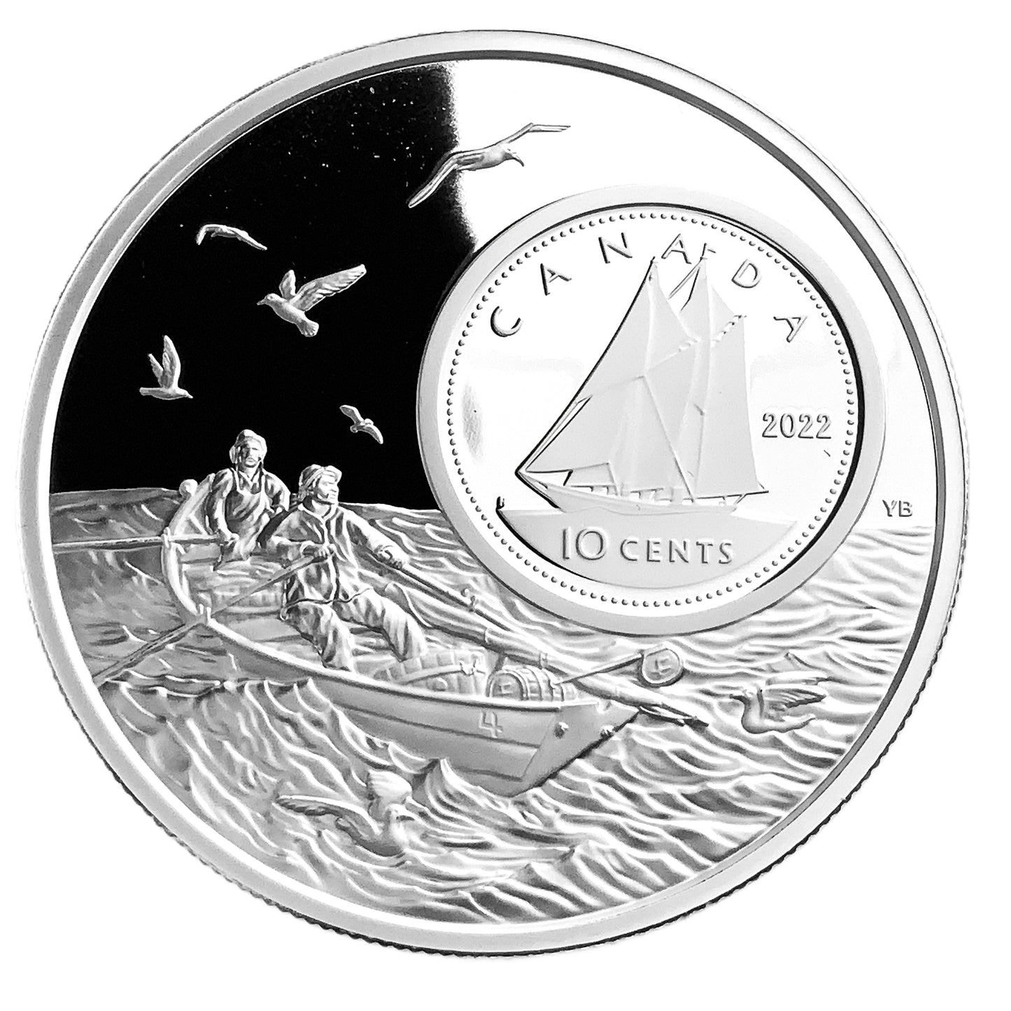 5 ozt Bluenose Bigger Picture 9999 Silver 10¢
