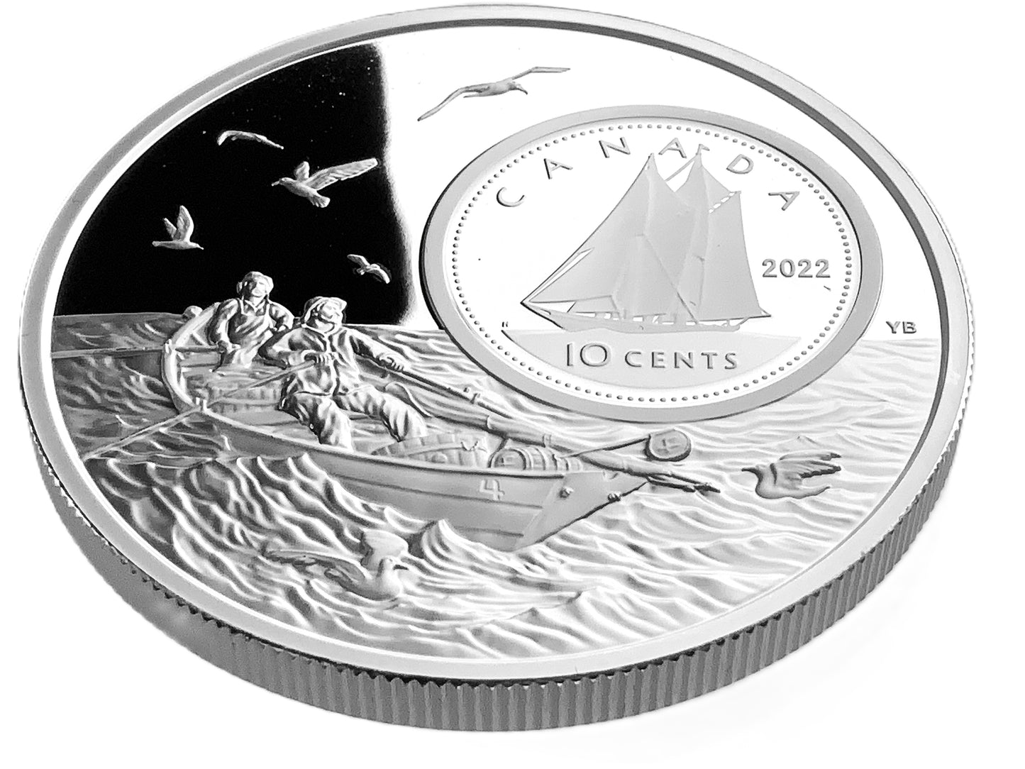 5 ozt Bluenose Bigger Picture 9999 Silver 10¢
