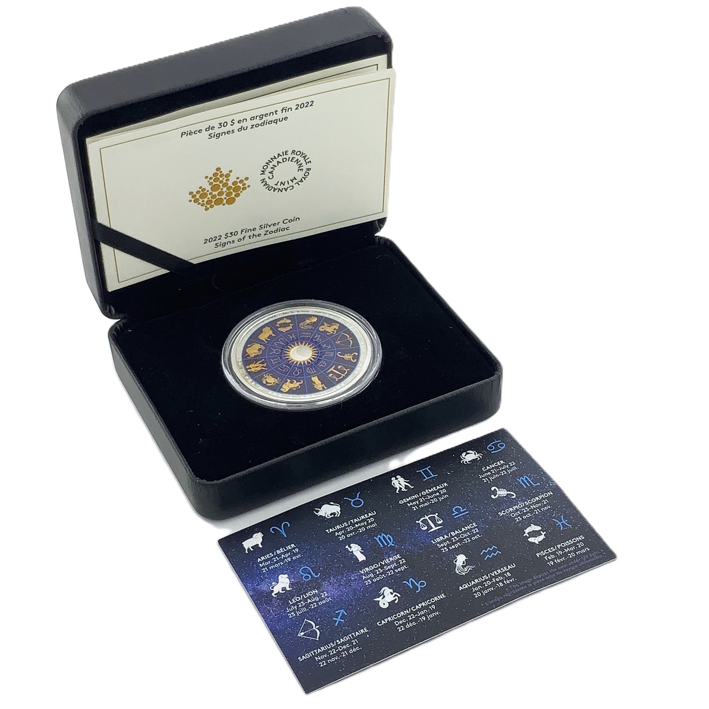 2 ozt Signs of the Zodiac Glow-in-the-Dark 9999 Silver