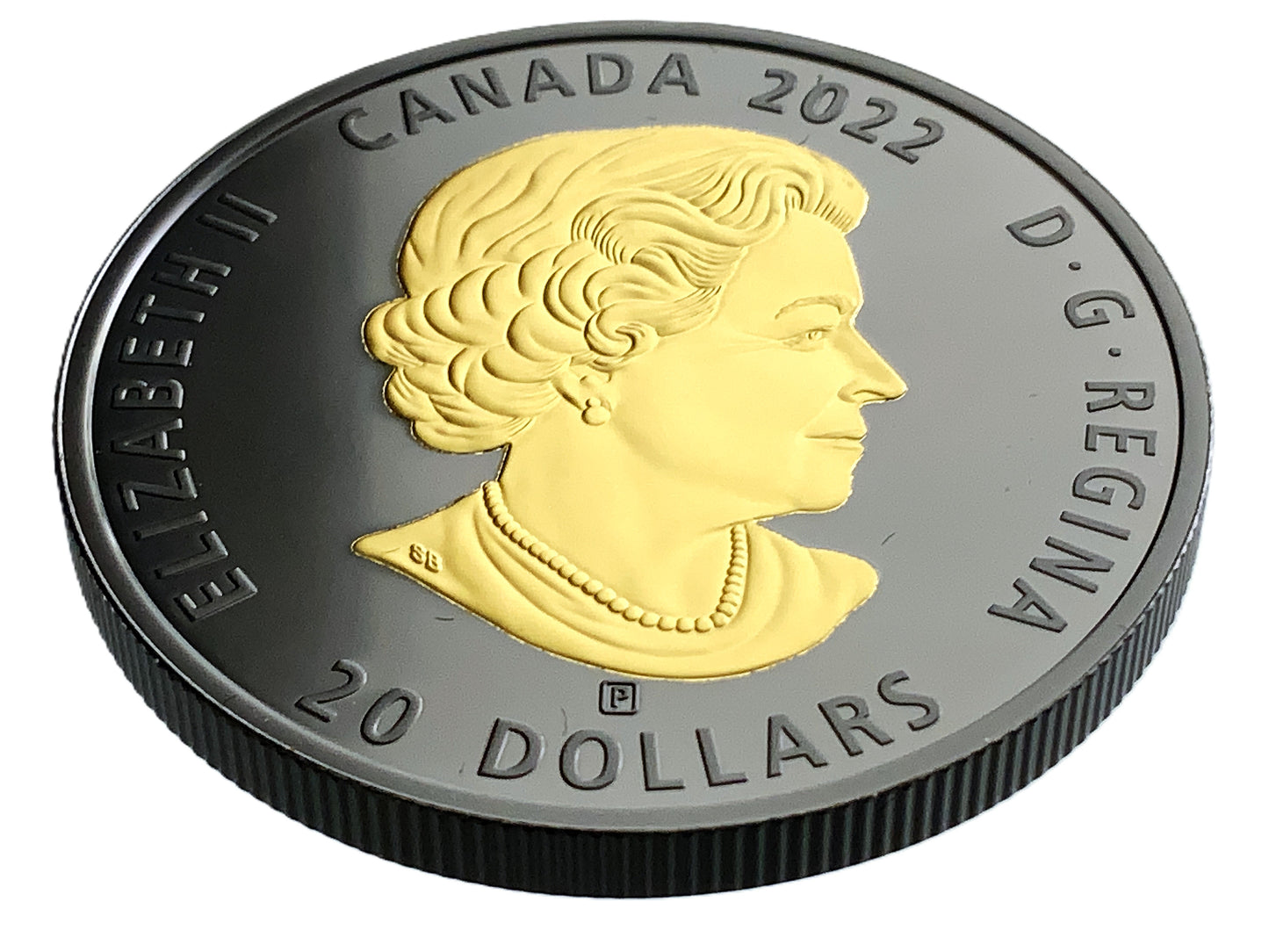 1 ozt Yin Yang Black Gold Sea Otter 9999 Silver $20
