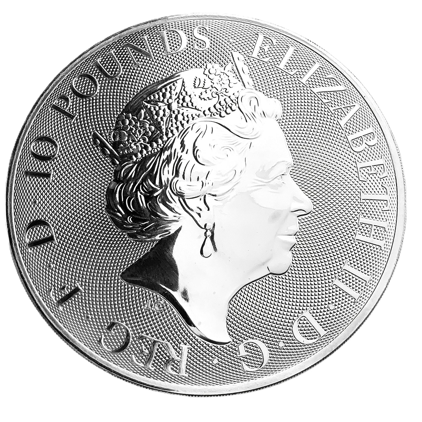 10 ozt Tudor Lion of England 9999 Silver £10