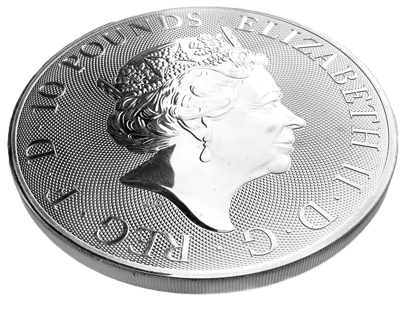 10 ozt Tudor Lion of England 9999 Silver £10
