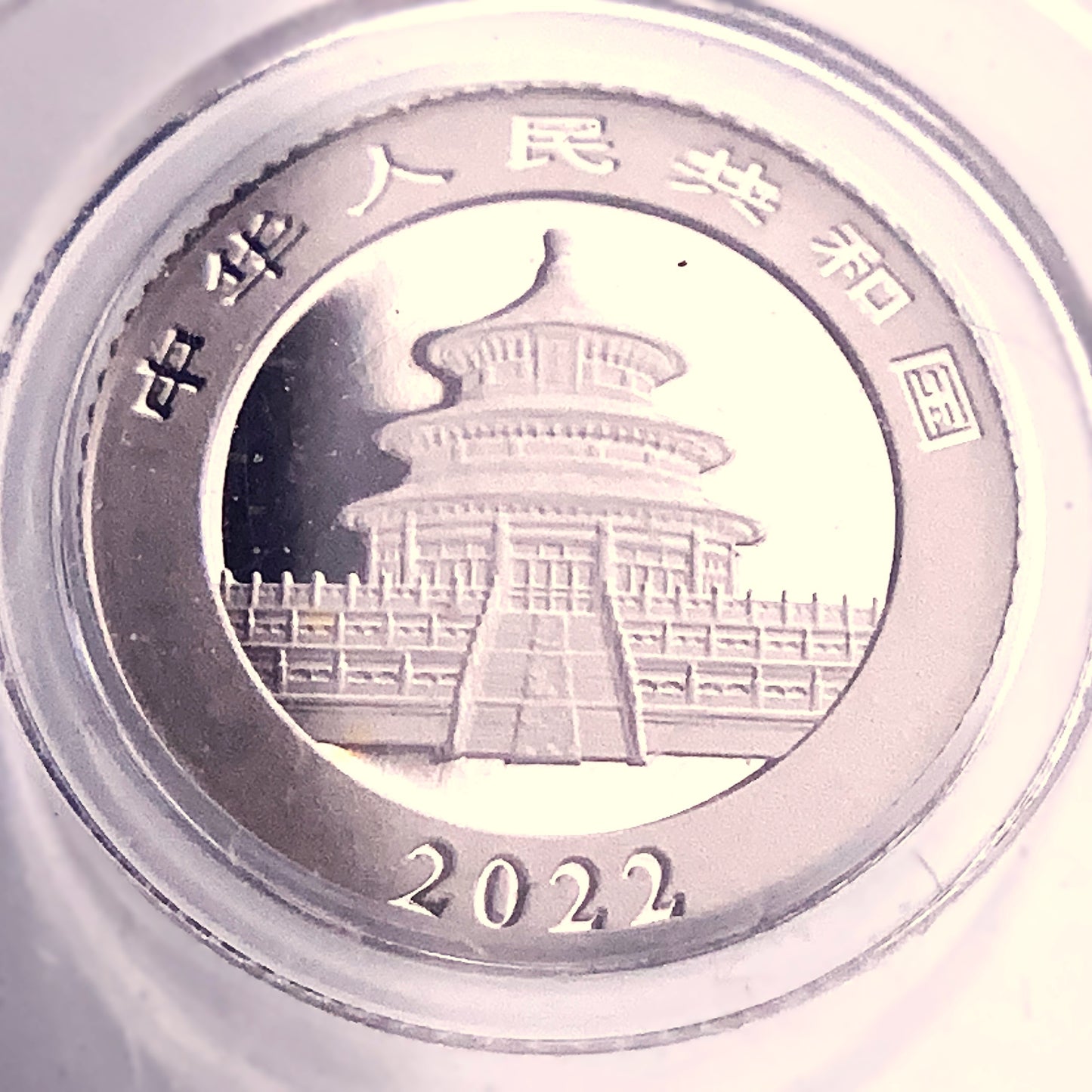 1 gram 2022 Chinese Panda Platinum 999 Coin