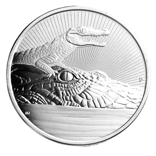 2 ozt 2019 Australian Crocodile 9999 Silver $2 Coin