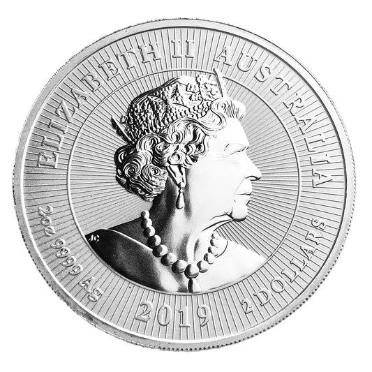 2 ozt 2019 Australian Crocodile 9999 Silver $2 Coin