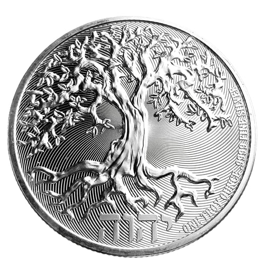 1 ozt Niue Tree of Life 9999 Silver Coin $2