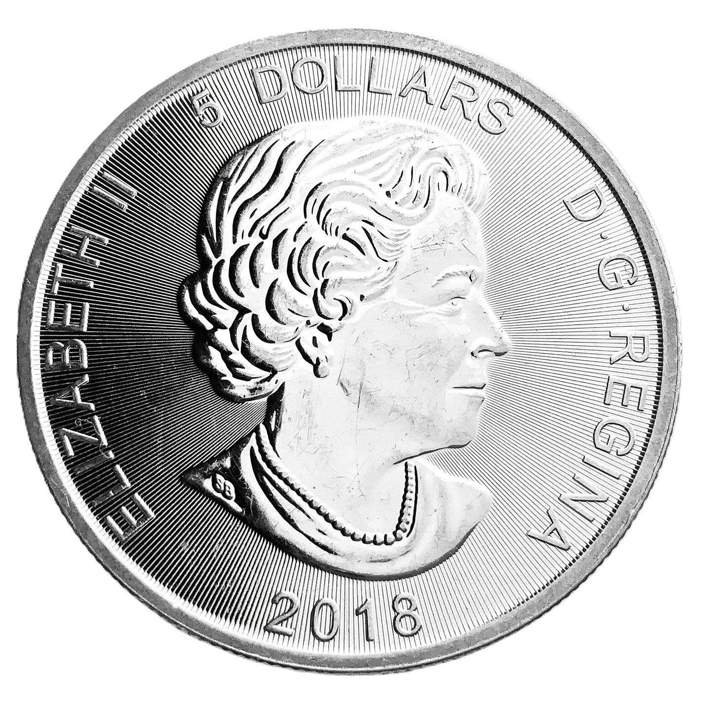 1 ozt Predator Wolf 9999 Fine Silver $5 Coin