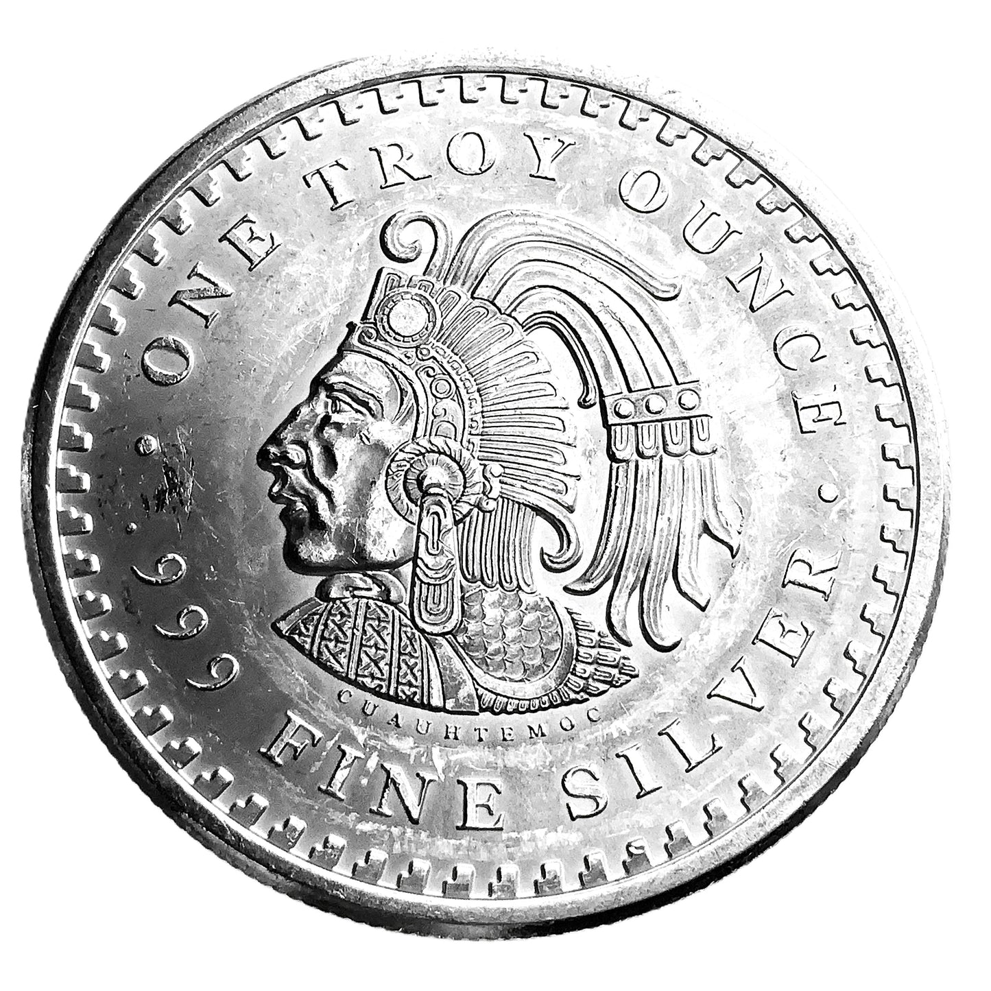 1 ozt GSM Aztec Mayan Calendar 999 Silver Round
