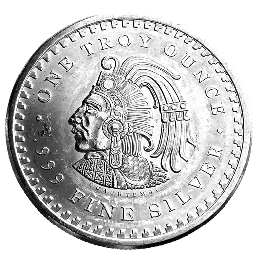 1 ozt GSM Aztec Mayan Calendar 999 Silver Round