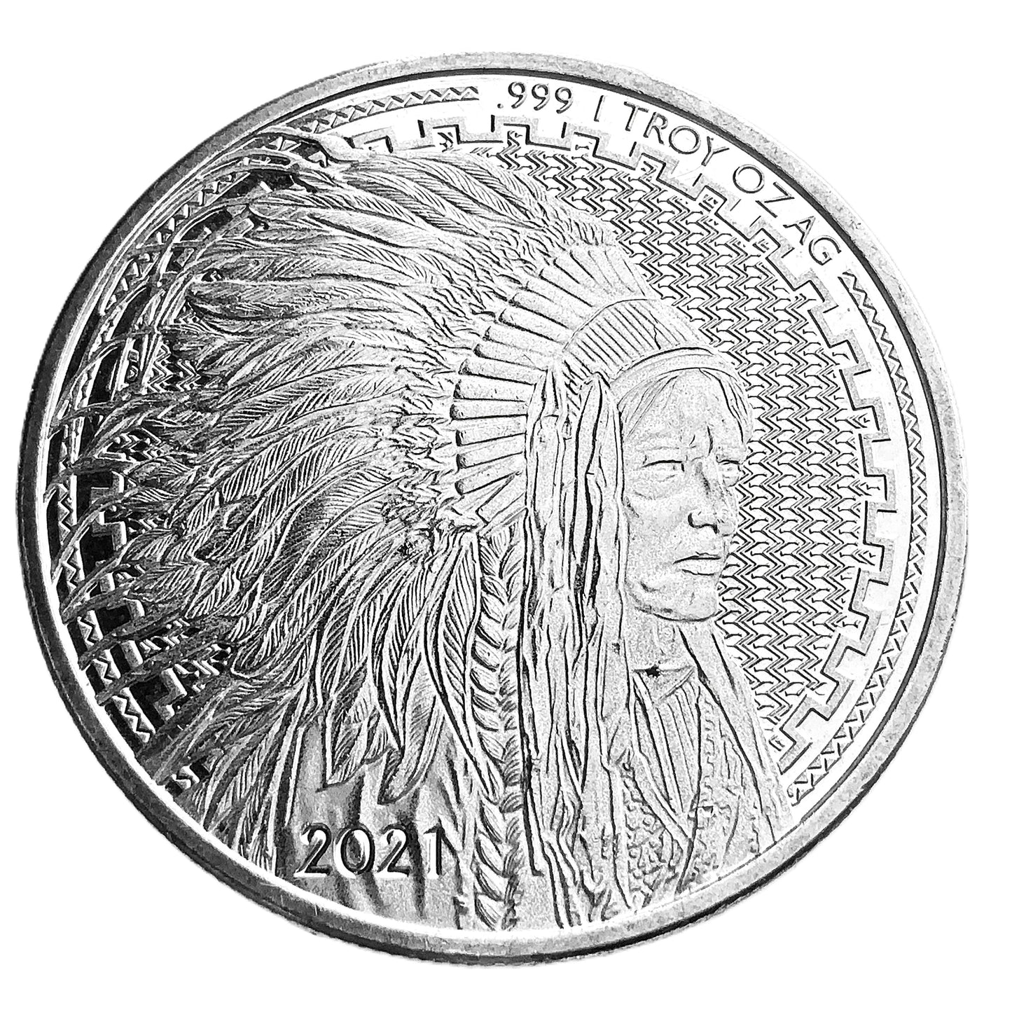 1 ozt Asahi Liberty Trade Buffalo 999 Silver Round